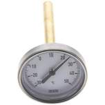 Wika TW 3563100 AL Bimetallthermometer, waagerecht D63/-30 bis +50°C/100mm