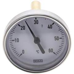 Wika TW 606360 AL Bimetallthermometer, waagerecht D63/0 bis +60°C/60mm