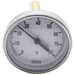 Wika TW 806360 AL Bimetallthermometer, waagerecht D63/0 bis +80°C/60mm