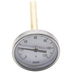 Wika TW 12063100 AL Bimetallthermometer, waagerecht D63/0 bis +120°C/100mm