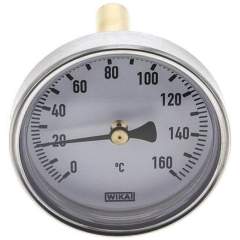 Wika TW 1606360 AL Bimetallthermometer, waagerecht D63/0 bis +160°C/60mm