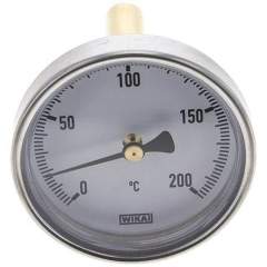 Wika TW 2006360 AL Bimetallthermometer, waagerecht D63/0 bis +200°C/60mm