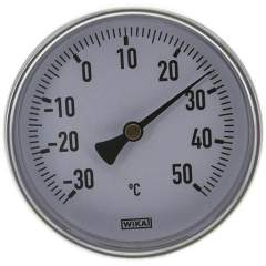 Wika TW 3510040 AL Bimetallthermometer, waagerecht D100/-30 bis +50°C/40mm