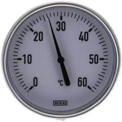 Wika TW 6010040 AL Bimetallthermometer, waagerecht D100/0 bis +60°C/40mm