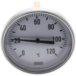 Wika TW 120100100 AL Bimetallthermometer, waagerecht D100/0 bis +120°C/100mm