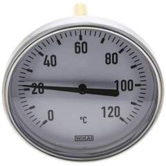 Wika TW 120100100 AL Bimetallthermometer, waagerecht D100/0 bis +120°C/100mm