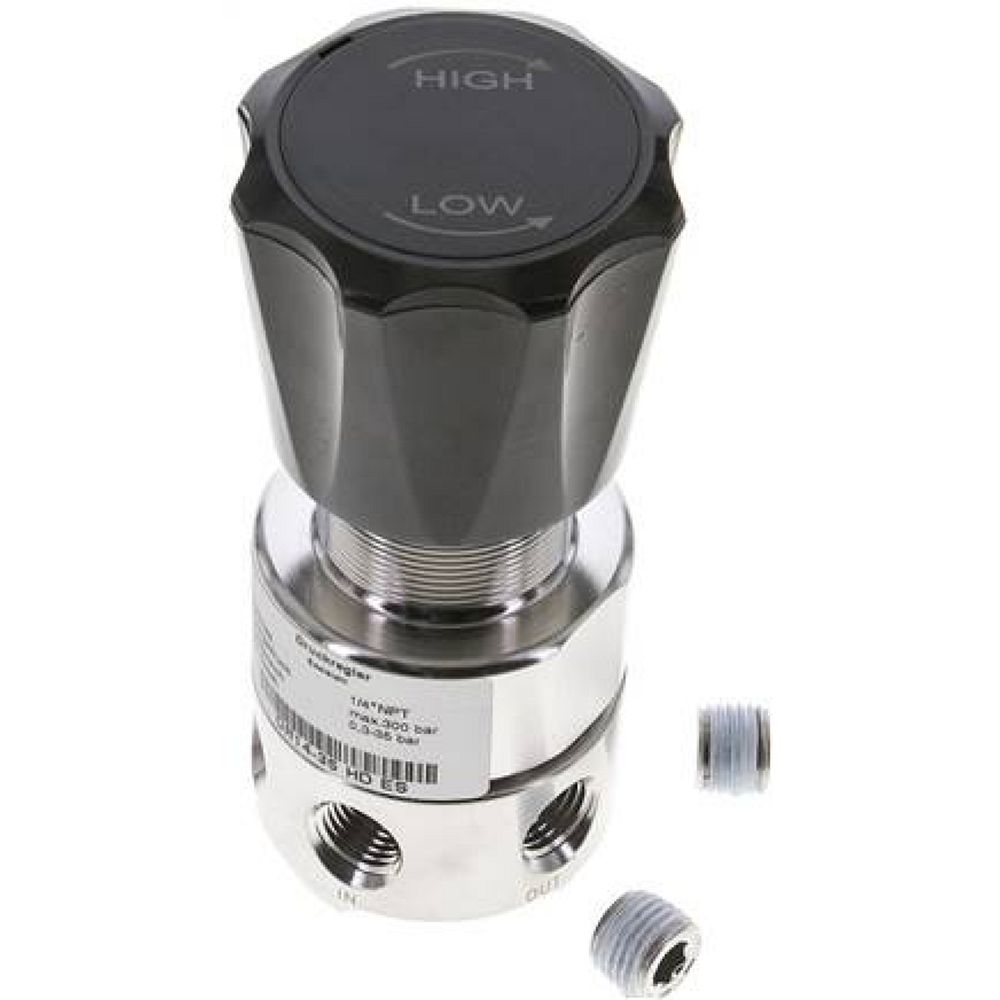 DR 14-35 HD ES Hochdruck-Druckminderer, NPT 1/4", 0,3-35 bar, 1.4404