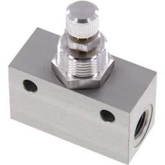 DV-14-E. Block-Choke valve, G 1/4", Standard