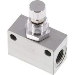 DV-18-E. Block-Choke valve, G 1/8", Standard
