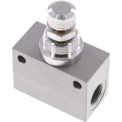 DV-38-E. Block-Choke valve, G 3/8", Standard