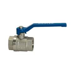 Riegler 115711. Kugelhahn »valve line«, Handhebel blau, MS vern., IG/IG, G 1/4