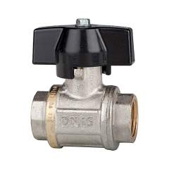 Riegler 103287.Ball valve heavy duty design, Butterfly handle, IT/IT, G 1/4
