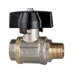 Riegler 103295.Ball valve heavy duty design, Butterfly handle, IT/ET, G/R 3/4