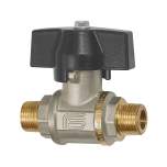 Riegler 103297.Ball valve heavy duty design, Butterfly handle, ET/ET, R 1/4