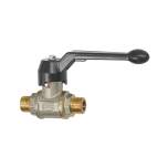 Riegler 103284.Ball valve heavy duty design, Manual lever, ET/ET, R 1 1/4
