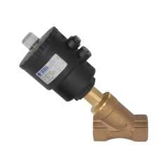 Riegler 133197.Angle seat valve, Piston drive, NC, Bronze, G 1/2