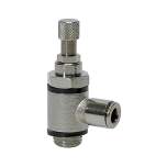 Riegler 107002.Throttle valve,both directions throttling (B)push-in connector,M5