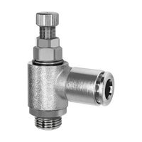 Riegler 116833.Throttle check valve, discharge, G 3/8, plug-in connector 8