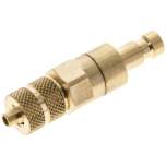 Kupplungsstecker (NW2,7) 4,3x3mm Schlauch, Messing