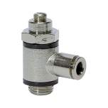 Riegler 106897. Drosselrückschlagventil, Zuluftdr. Steckverb. G3/8,Schl.10