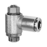 Riegler 109971.Throttle check valve, supply air, G 1/8, plug-in connector 6