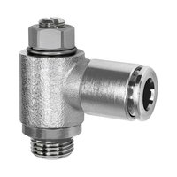 Riegler 115706.Throttle check valve, discharge, G 1/8, plug-in connector 8