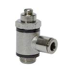 Riegler 106980. Drosselventil, beidseitige Drosselung (B) Steckverb.M5,Schl.6