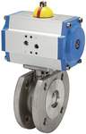 Riegler 103638.Compact flange ball valve, Pneumat. actuation drive, DN 15