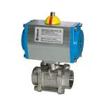 Riegler 103605.Stainless steel ball valve, Pneumat. actuation drive, Rp 1/2