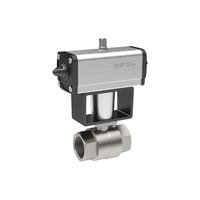 Riegler 158759.Stainless steel ball valve, Pneumatic actuation drive, Rp 2