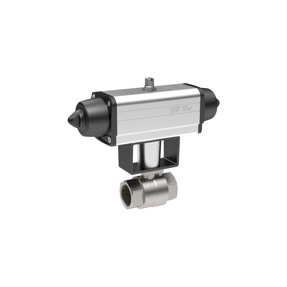 Riegler 158761.Stainless steel ball valve, Pneumatic actuation drive, Rp 1/2