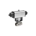 Riegler 158760.Stainless steel ball valve, Pneumatic actuation drive, Rp 3/8