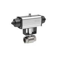 Riegler 158761.Stainless steel ball valve, Pneumatic actuation drive, Rp 1/2