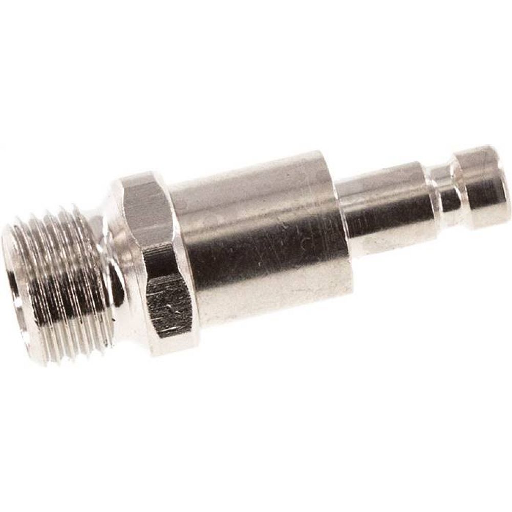 Kupplungsstecker (NW2,7) G 1/8"(AG), Messing vernickelt