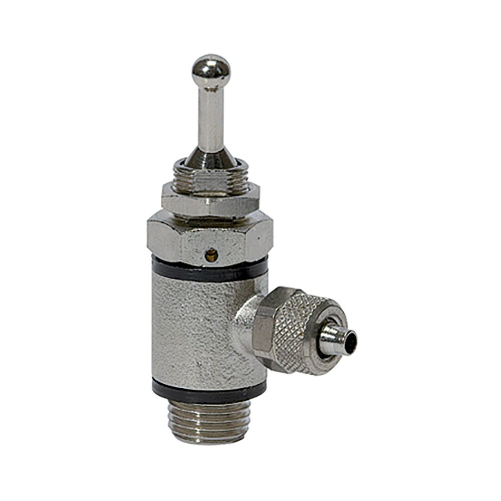 Riegler 107026.3/2-way toggle lever valve, Hose side, Quick connector, G 1/8