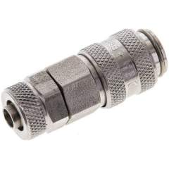 Kupplungsdose (NW5) 8x6mm Schlauch, Edelstahl