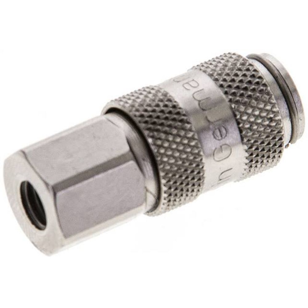 Kupplungsdose (NW2,7) M 5(IG), Messing vernickelt