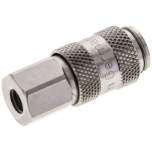 Kupplungsdose (NW2,7) M 5(IG), Messing vernickelt