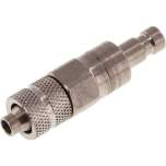 Kupplungsstecker (NW2,7) 6x4mm Schlauch, Edelstahl