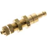 Schott-Kupplungsstecker (NW2,7) 6x4mm Schlauch, Messing