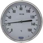 Wika TW 16016063 Bimetallthermometer, waagerecht D160/0 bis +160°C/63mm