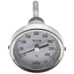 Wika TW 4006363 Bimetallthermometer, waagerecht D63/0 bis +400°C/63mm