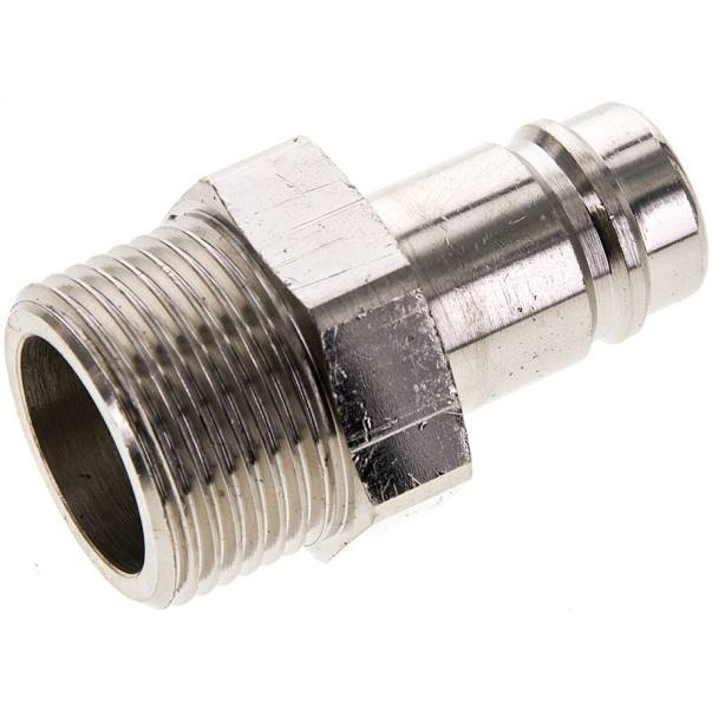 Parker KSG 10 NW15 MSV. Kupplungsstecker (NW15) G 1"(AG), Messing vernickelt