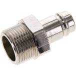 Parker KSG 10 NW15 MSV. Kupplungsstecker (NW15) G 1"(AG), Messing vernickelt