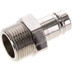 Parker KSG 10 NW15 MSV. Kupplungsstecker (NW15) G 1"(AG), Messing vernickelt