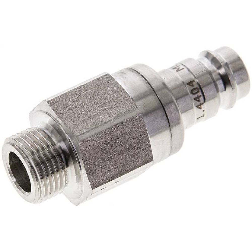 Kupplungsstecker (NW10) G 3/8"(AG), 1.4404