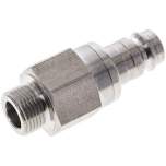 Kupplungsstecker (NW10) G 3/8"(AG), Edelstahl
