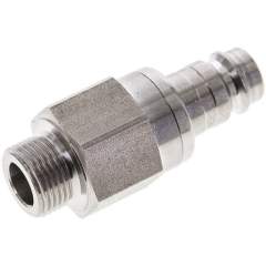 Kupplungsstecker (NW10) G 3/8"(AG), Edelstahl