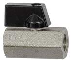 Riegler 115728.Mini ball valve »valve line«, nickel-plated brass, G 3/8 IT