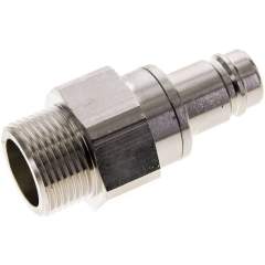 Parker KSG 10 NW15 MSV BA. Kupplungsstecker (NW15) G 1"(AG), Messing vernickelt